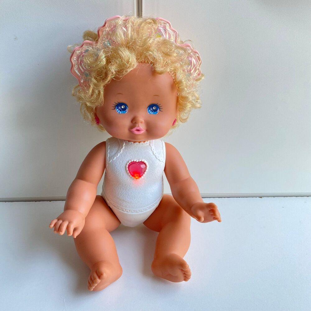 Baby Sparkles Mattel Doll Vintage 1989 lights up Twinkles 14" tall Works 9V - Picture 10 of 10